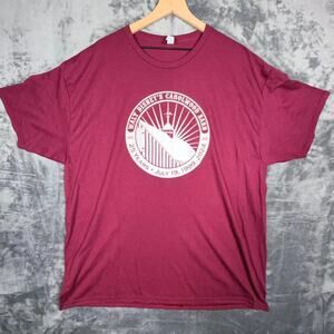 Walt Disney Carolwood Barn 25 Years T-Shirt Mens 2XL Jerzees Maroon Graphic Tee